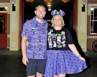 Mortally Foolish Whimsy Skater Skirt Embrace Playful Folly