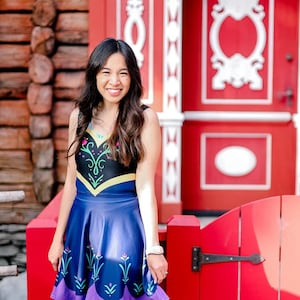 Princess Ice Sister: Anna Inspired Crop Top – Royal Disneybound Costume for Cruise, Comic Con, Marathon, Halloween, Theme Park