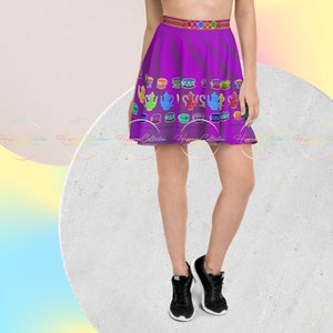The Mad Teacups Skater Skirt - Spin in Whimsical Wonderland Style