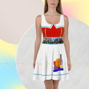 Wine and Dine - Skater Dress