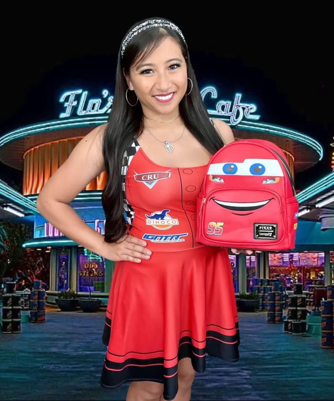 Race Car Skater Dress: Women's Sleeveless Motorsport Fashion