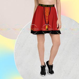 Galactic Flower Skater Skirt: Polyester Spandex Blend Disneybound Outfit
