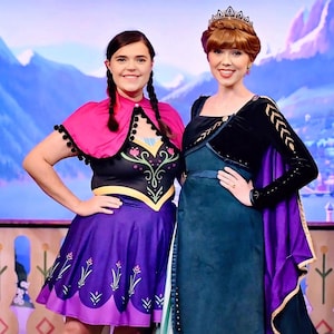 Robe patineuse de princesse de glace Anna : costume d'hiver, tenue Disneybound