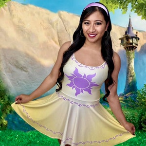 Enchanting Princess Lantern - Rapunzel Skater Dress
