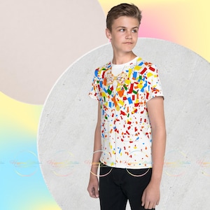 Limited Edition Magical Confetti Youth Crew Neck T-Shirt – Celebration & Party Fun Tee