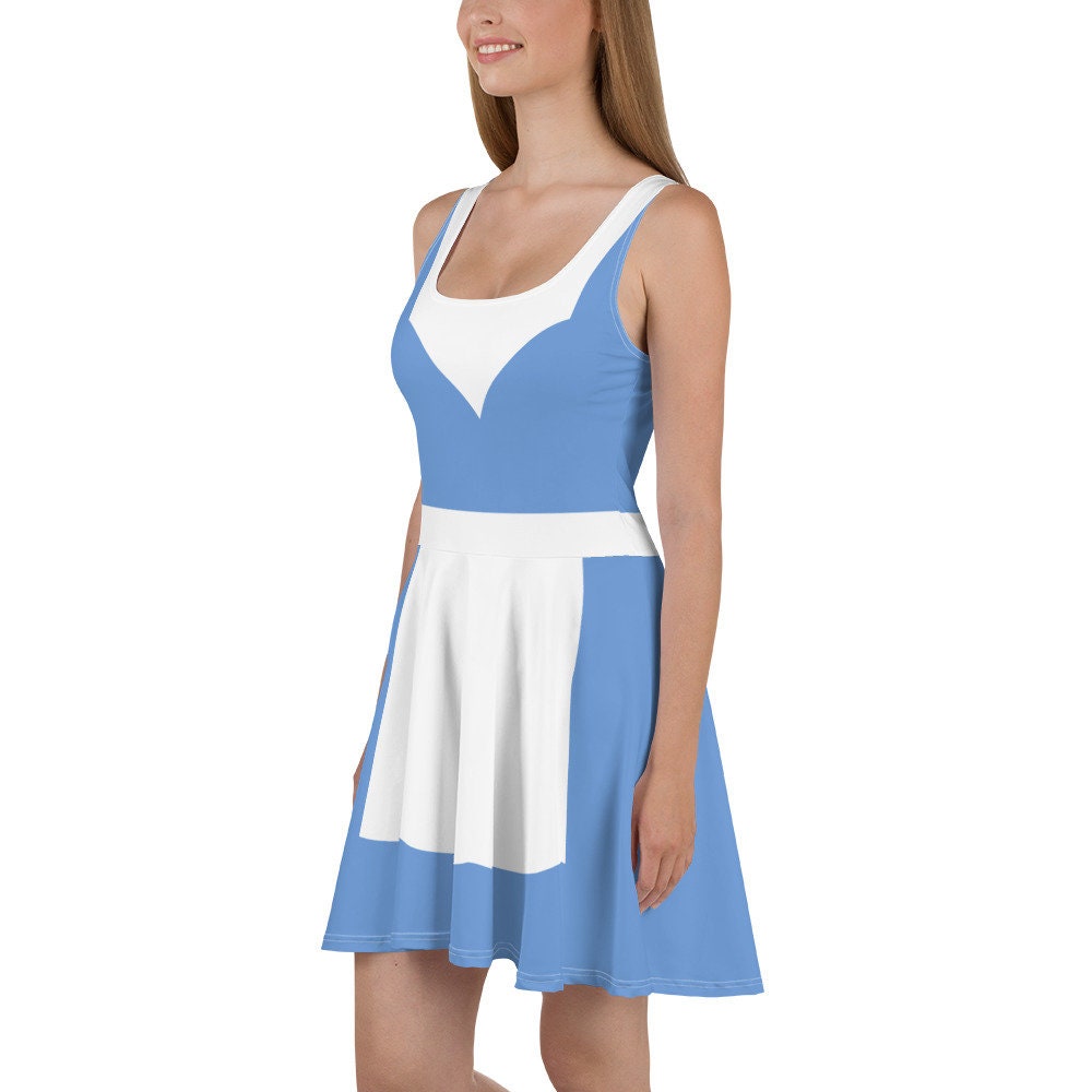 belle skater dress Belle Inspired Skater Dress: Enchanted Rose Princess Disneybound Costume