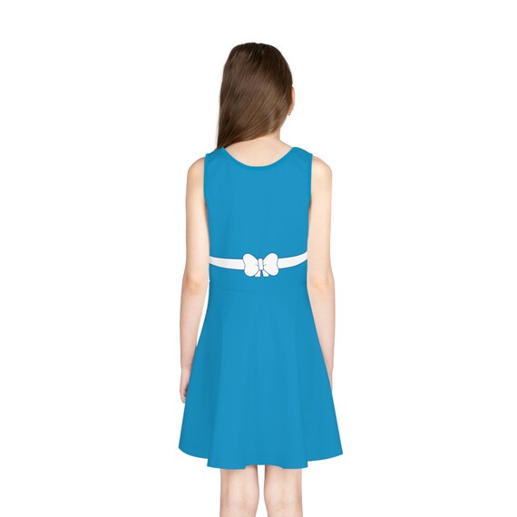 alice in wonderland skater dress Wonderland Alice Inspired Sleeveless Skater Dress Whimsical Princess Costume, Disneybounding, Cruise, Marathon, Halloween Look