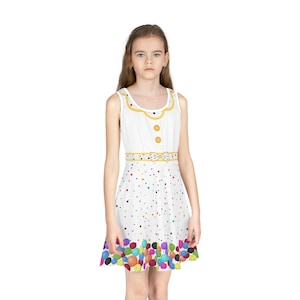 Limited Edition - Magical Celebration Confetti - Girls&#39; Sleeveless Skater Dress