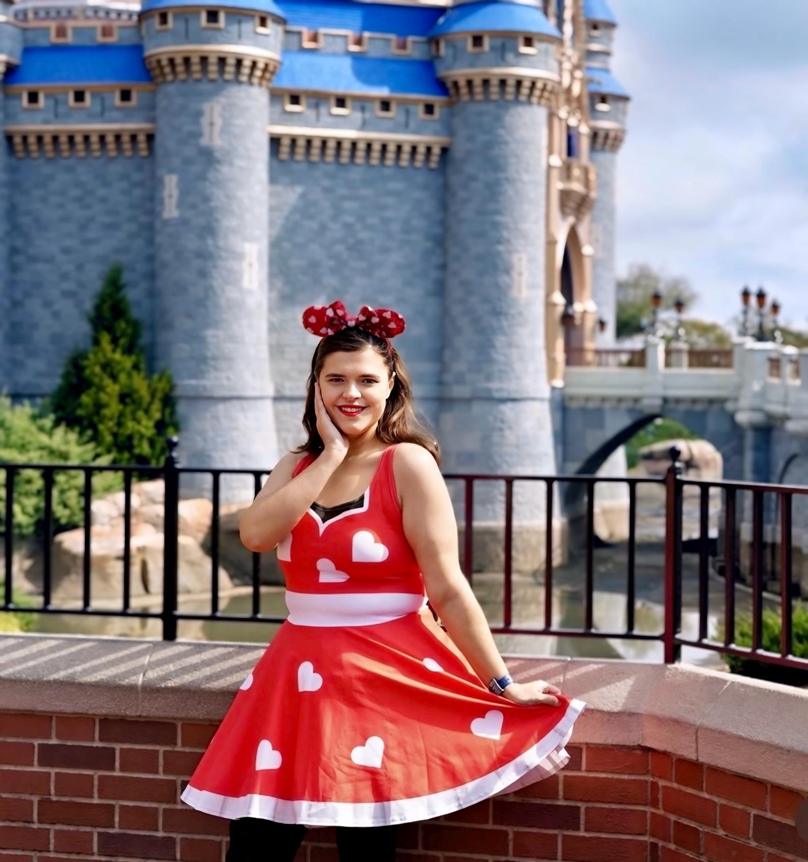 minnie mouse skater dress Disney Minnie Mouse Dress Size 4 Black Multi Color Skater Dress Short