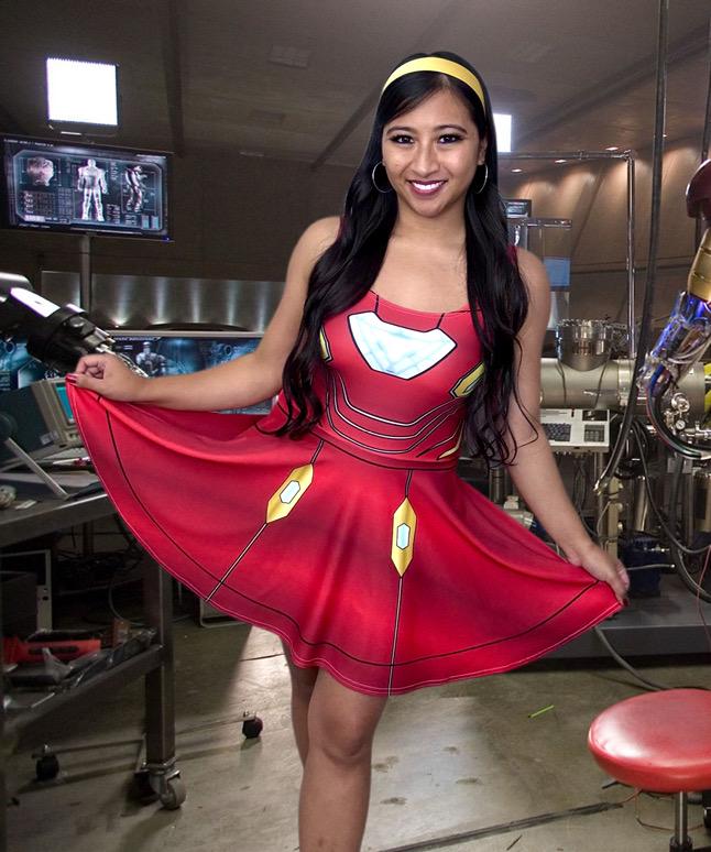 Fe Man Superhero: Women's Athletic Tony Skater Dress