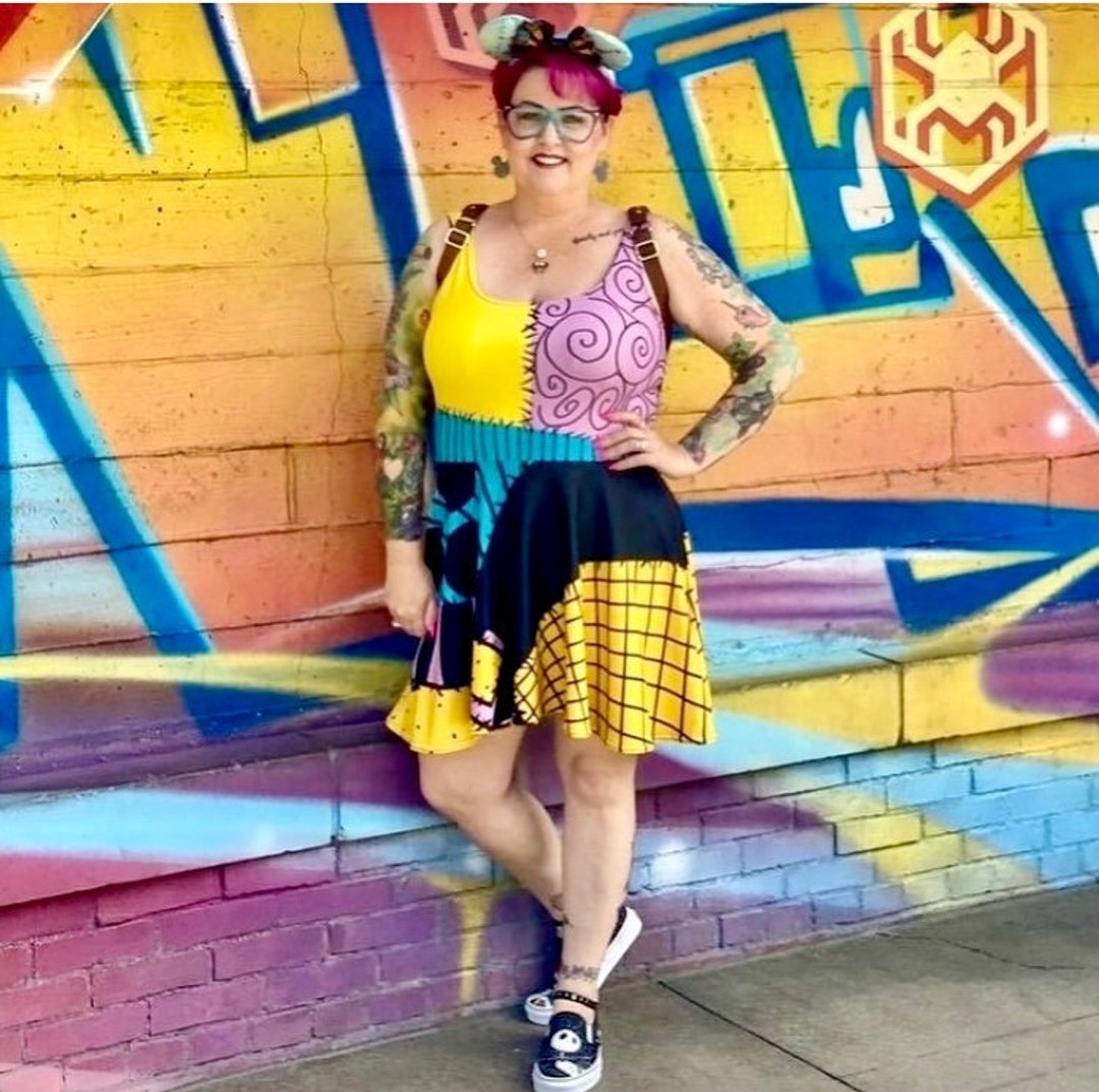 Dark Elegance Skater Dress – Gothic Sally Rag Doll Style