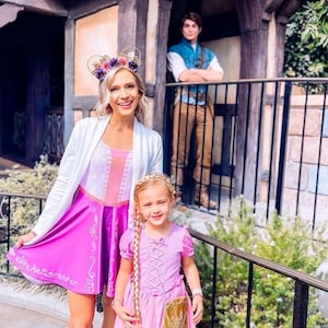 Rapunzel Inspired Skater Dress – Long Hair Princess Disneybound Costume