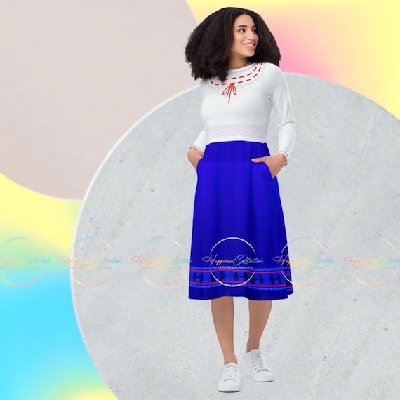 Be Strong Like Luisa - Long Sleeve Midi Dress