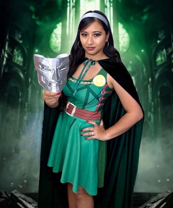 Green Doctor Superhero: Women's Athletic Doom Skater Dress Green Doctor Superhero: Women's Athletic Doom Skater Dress