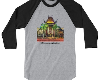 Camisa raglán de manga 3/4 de Once A Movie Rider