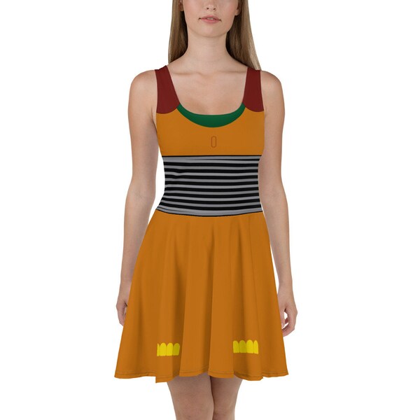 Embrace Playful Elegance with the 'I'm A Slink Pup' Skater Dress