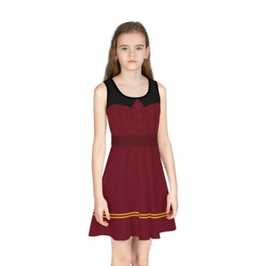 The Tower of Terror Elevator Descent: Girl&#39;s Thrilling Sleeveless Skater Dress