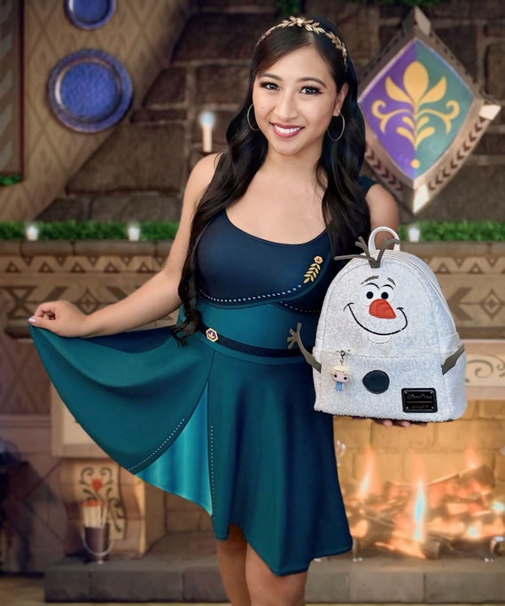 Frost Regalia Ice Sister Queen Anna Skater Dress Etsy Canada