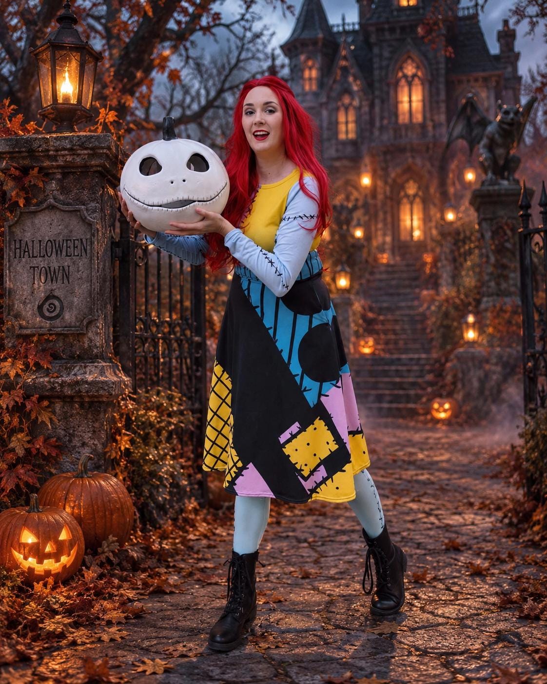 め*め様 konges sloejd SALLY DRESS 2y 新品未使用 Sally Ragdoll Gothic Patchwork Midi Dress – Disneybound Halloween