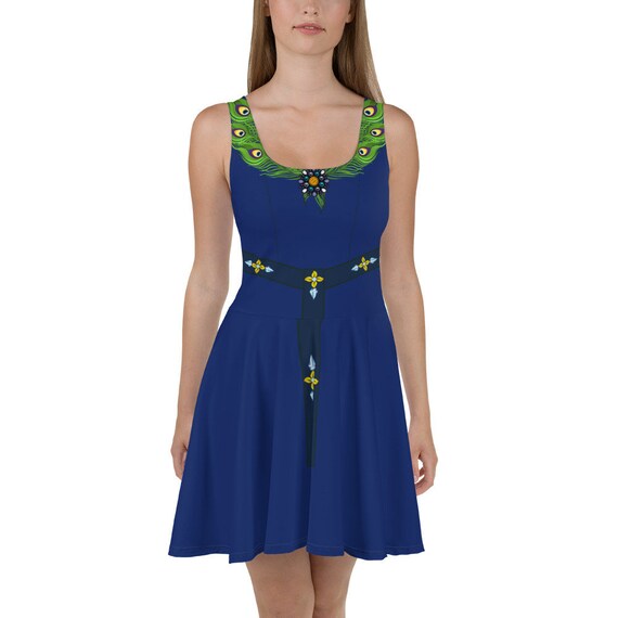 This Enchanting Princess is Peacocking Skater Dress Etsy Canada