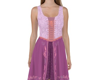 rapunzel skater dress Rapunzel Inspired Skater Dress Large