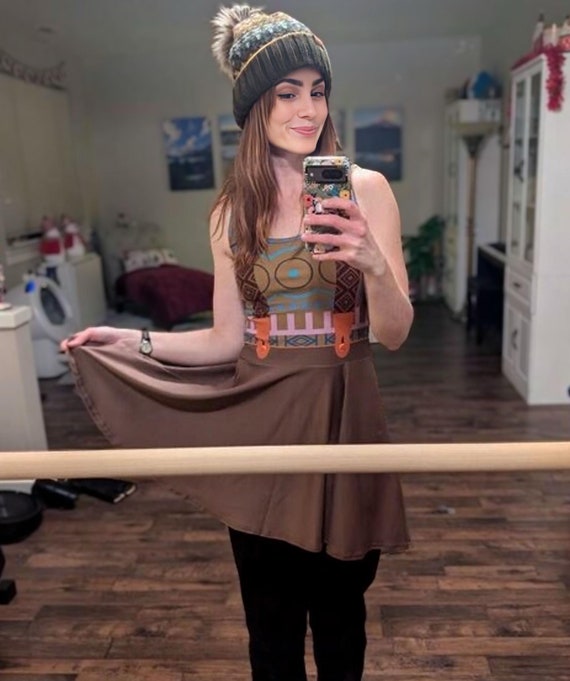 Winter Woods Skater Dress - Disneybound Sleeveless Outfit for Parks, Cruises and Rundisney