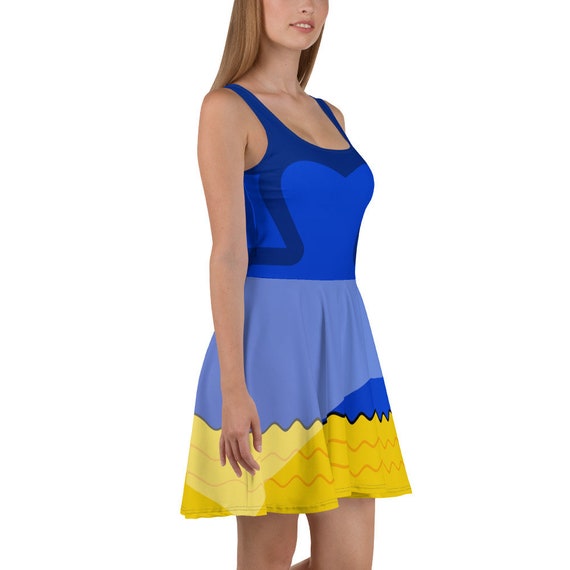 Dory Inspired Blue Tang Skater Dress - Ocean Disneybound Costume Dory Inspired Blue Tang Skater Dress - Ocean Disneybound Costume