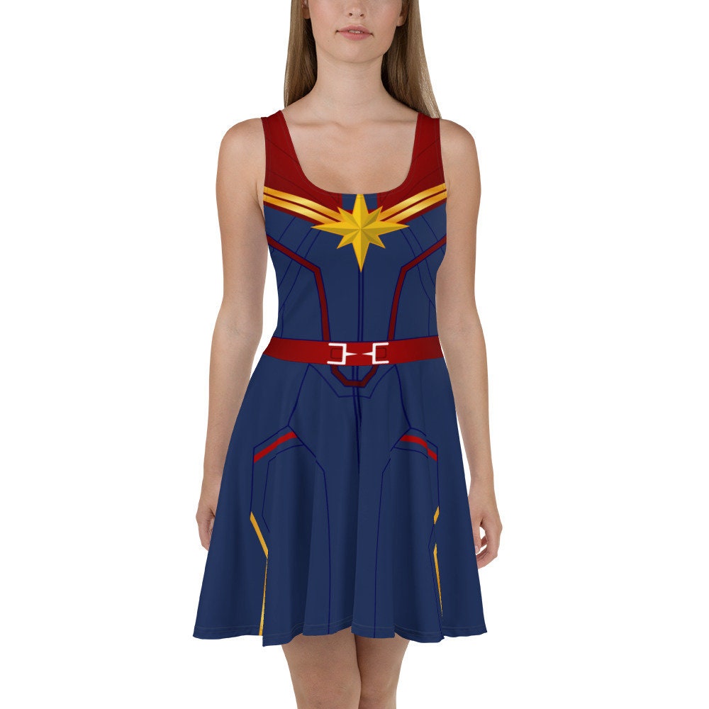 Discover You Look Marvelous!: Women's Dynamic Superhero Athletic Skater Dress