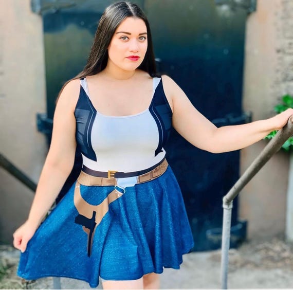 Galactic Solo Women's Sleeveless Skater Dress - Fearless, Independent, and Ready for Adventure Galactic Solo Women's Sleeveless Skater Dress - Fearless, Independent, and Ready for Adventure