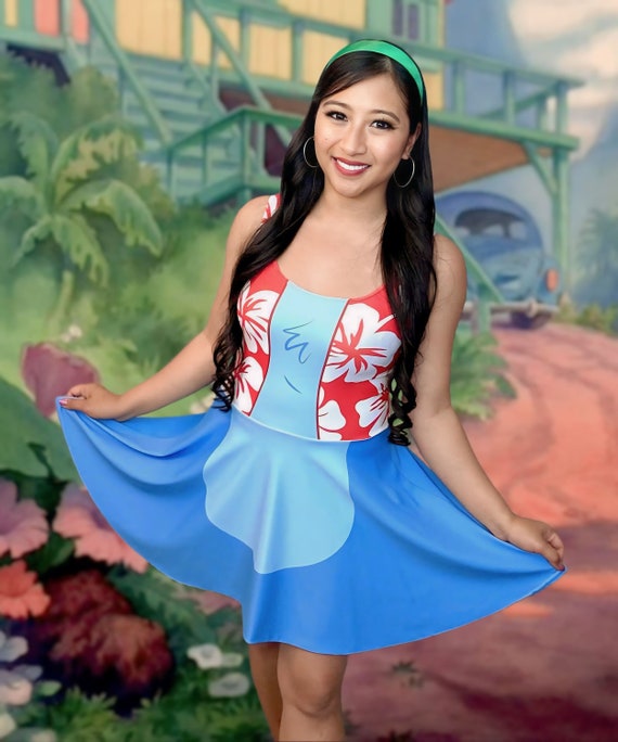 disneybound blue dress Disney Princess The Little Mermaid Ariel Cosplay Disneybound Dress L
