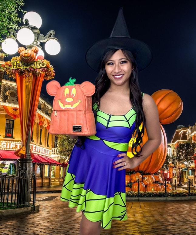 womens halloween skater dress Not So Scary Halloween: Women's Enchanted Skater Dress