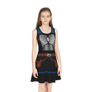 Katan Adventure Kids Sleeveless Skater Dress - Playful Style for Little Explorers