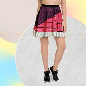 The Red Pirate Skater Skirt – Women’s Adventure-Inspired Outfit for Cruise Bounding, Halloween, Park Days & Villain Vibes