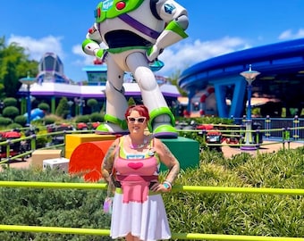 Buzz Skater Dress: Women's Sleeveless Athletic Space Dress, Disneybound Outfit