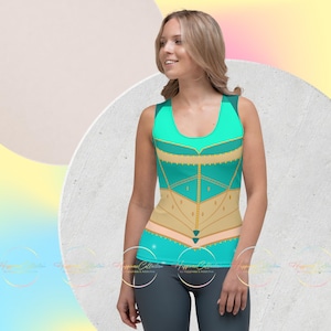Jasmine Princess Tank Top – Arabian Disneybound Activewear for Cruise and Parks