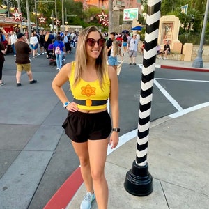 The Powerline Women&#39;s Sleeveless Crop Top – Bold, Electric, and Totally Rockin’!
