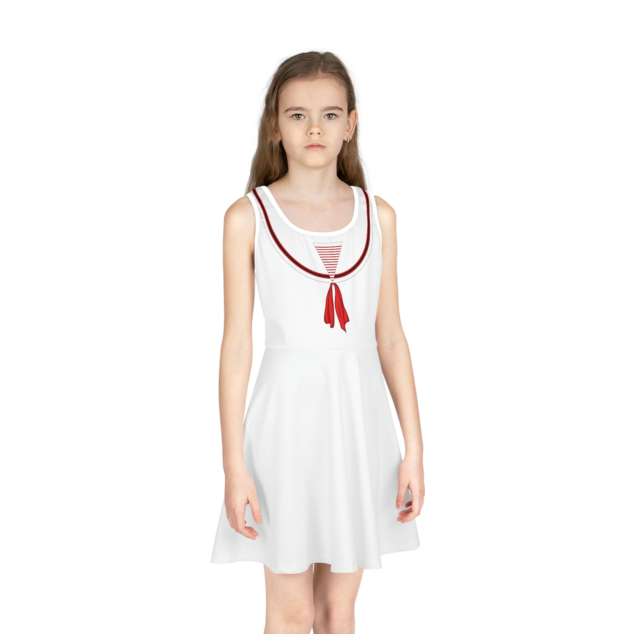 I m an earresistible Sailor Girls Sleeveless Skater Dress Etsy Canada