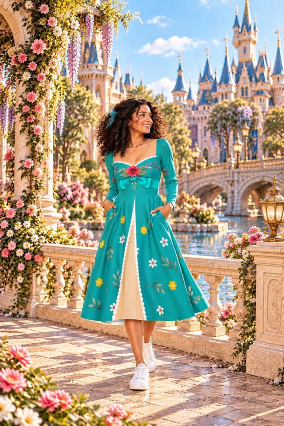 Royal Reverie: The Giselle Women's Midi Dress