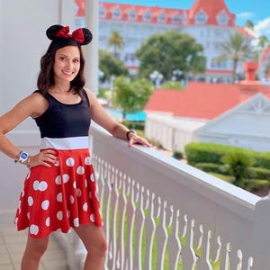 Simply Ear-resistible Minnie Inspired Skater Dress – Disneybounding Costume, Cruise, Comic Con, Marathon, Halloween, Theme Park Look