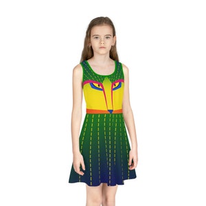 Pepita Inspired Skater Dress: Girls&#39; Disneybound Spirit Guardian Costume