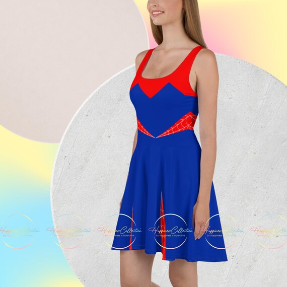 spider gwen skater dress Spider-Man Toddler Girls Spider-Gwen Ghost Spider Fleece Skater Dress to