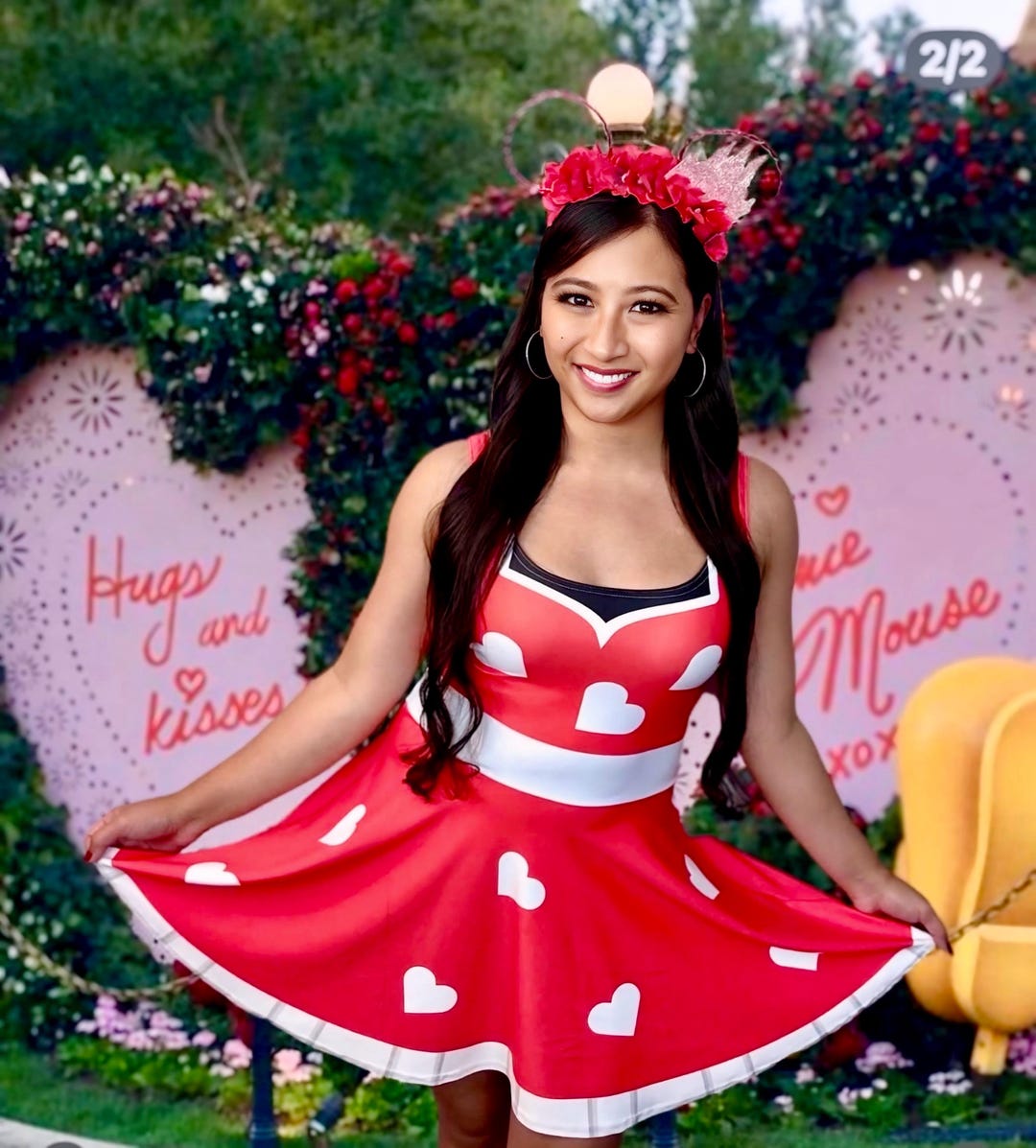 slim fit dress slacks Minnie Mouse T-Shirt Dress