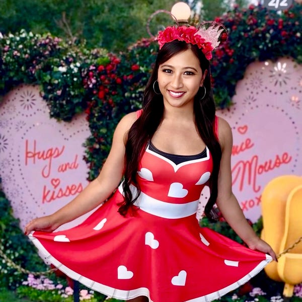 Minnie Mouse Valentine Skater Dress: Disneybounding Style