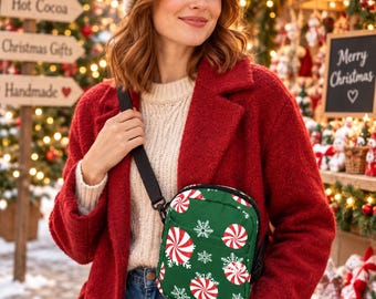 Celebrate The Holidays in Style with the 'It's a Goofy Holiday Peppermint' Crossbody Bag