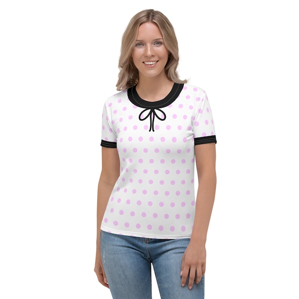 Marionette Loves Her Pink Polka Dot Women's T-shirt