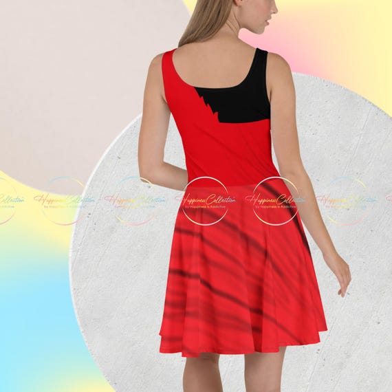 De-Vil Red Dress Skater Dress