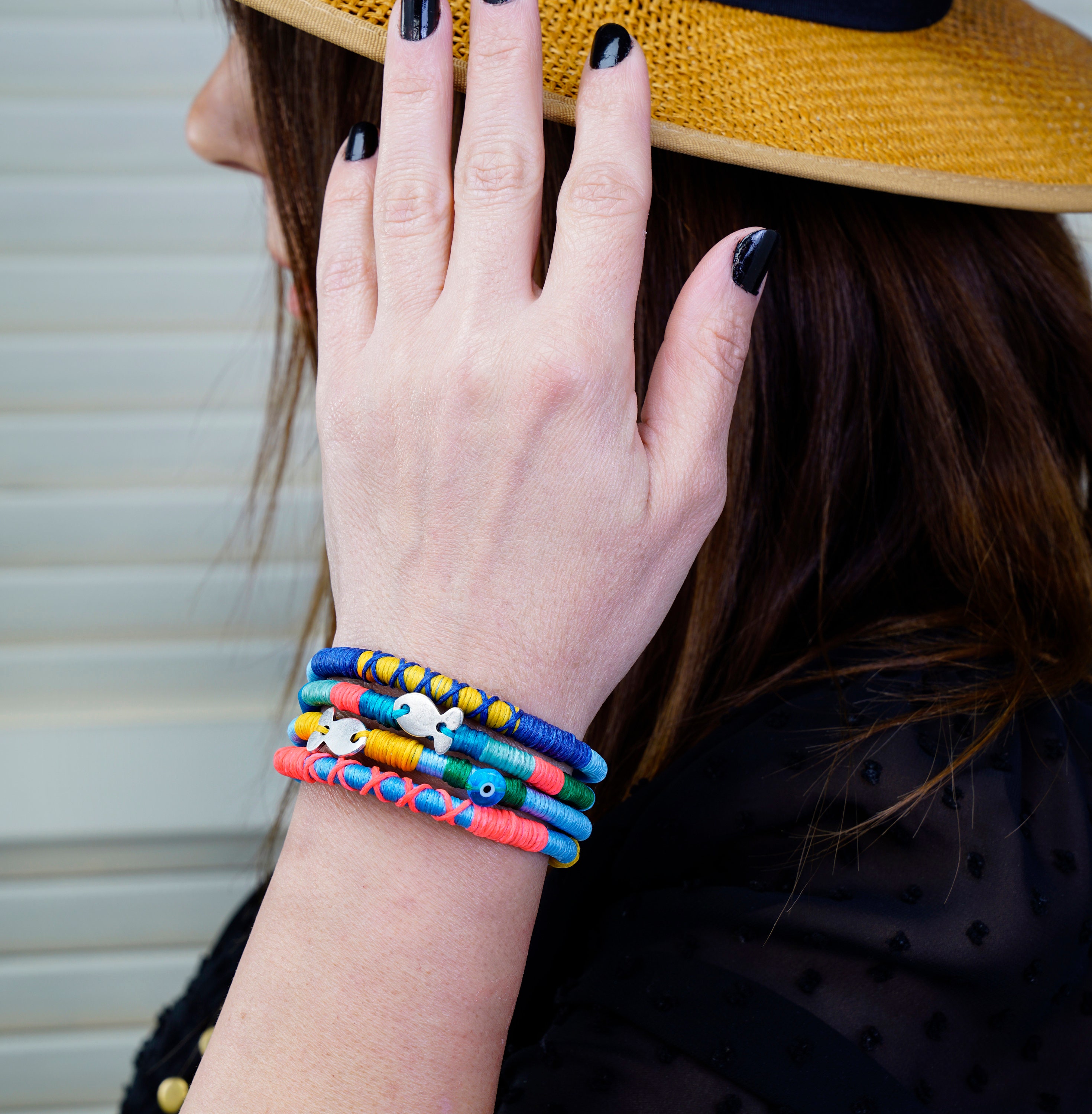 Multilayer Leather Band Bracelet Colorful Pencils Stationery Theme for Child Custom Glass Cabochon Charm for woman Multilayer Leather Band Bracelet Colorful Pencils Stationery Theme for Child Custom Glass Cabochon Charm for woman