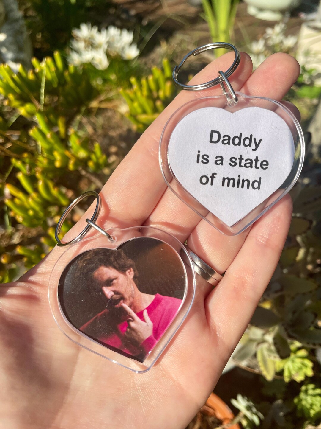 Pedro Pascal Keychain Double Sided Keychain the Last of Us Keyring