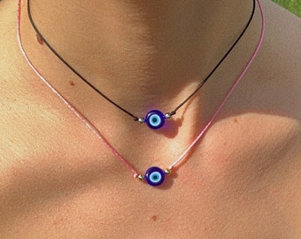 Evil Eye Cord Necklaces