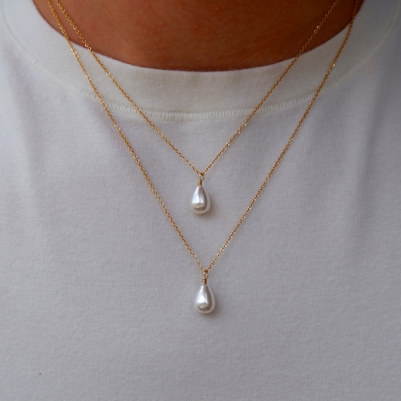 Collana da donna placcata oro 14 carati, delicata